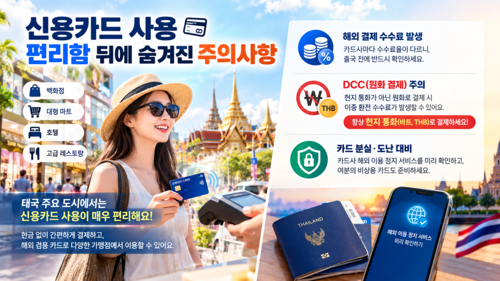신용카드 사용 주의사항