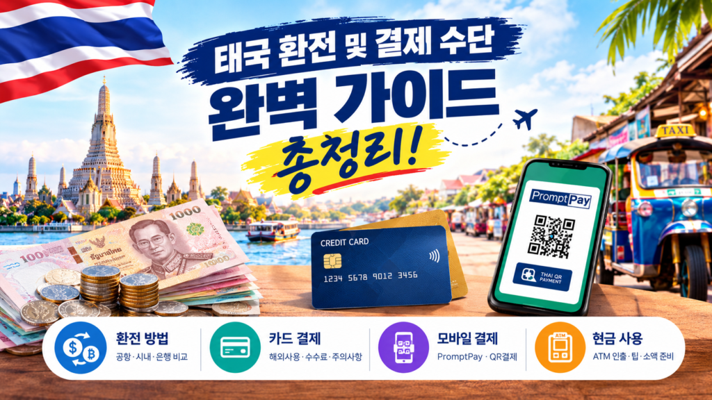 태국 환전 및 결제 수단 완벽 가이드