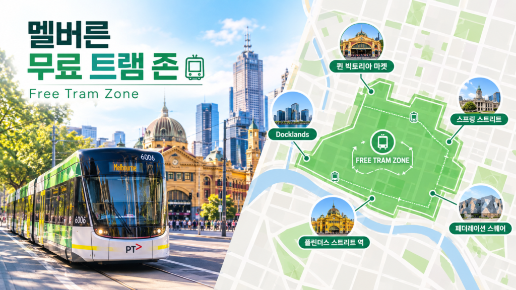 호주 멜버른 무료 트램 존(free tram zone)