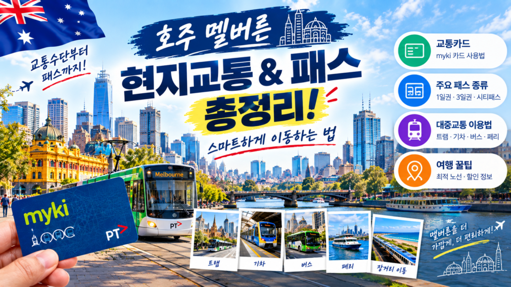 호주 멜버른 현지교통 & 패스 총정리